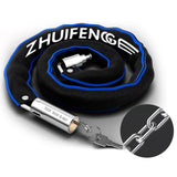 Chaîne antivol pour bicyclette 125CMChaîne cadenas antivol pour bicycletteCadenas pour motoSkateboard électrique Universel