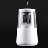 Electric pencil sharpener　Dual power supply　10 seconds pen sharpening　Sharpener stops immediately　Automatic pencil sharpener