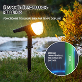 Lampe solaire exterieur 46 LED spot solaire extérieur etanche IP65 projecteur réglable lumière pour jardin cour extérieur chemin