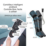 Masseur de jambes 24w avec fonction de chauffage massage cuisses genoux mollets et pieds avec télécommande massage jambes d'air