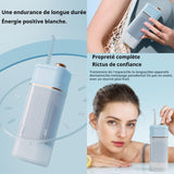 Nettoyeur dentaire portable rechargeable 220 ml de grand réservoir d'eau IPX7 imperméable longue durée de vie dents de pouls bleu