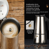 afetière moka 300ml cafetière moka en acier inoxydable équipement fabrication de café pour 6 personnes cafetière portative pot moka