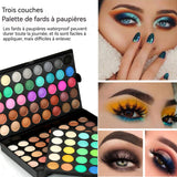 Palette de fards à paupière 120 couleurs nacré+mat pour studio/particulier palette de maquillage pour les yeux coffret maquillage