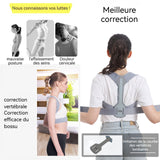 einture de correction de fitness du dos de la posture assise fixation réglable convient aux personnes de 55 à 70 kg été bleu