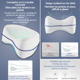 C Oreiller de jambe en forme de cœur 25x25x15cm mousse à mémoire de forme ergonomique oreiller jambes orthopédique coussin de jambe
