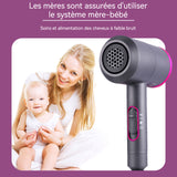 Sèche cheveux 1600W 2 vitesses 3 températures Protection thermostatique Allumage par touche unique Haute puissance domestique