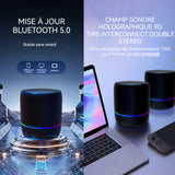 Haut-parleur Bluetooth AI  commande vocale intelligente  caisson de basses extérieur  petit haut-parleur facile à transporter