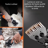 Tondeuse à Mouton 6 vitesses réglables tondeuse électrique professionnelle 690W pour moutons alpagas chèvres et plus encore, Orange