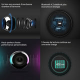 Haut-parleur bluetooth enceinte stéréo 1 paire avec bass puissantes mini enceinte chargement avec socle placement sur le bureau