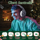 Casque de jeu 50 mm taille du haut-parleur prise casque usb casque de jeu pour ordinateur filaire les lumières rvb sont réglables