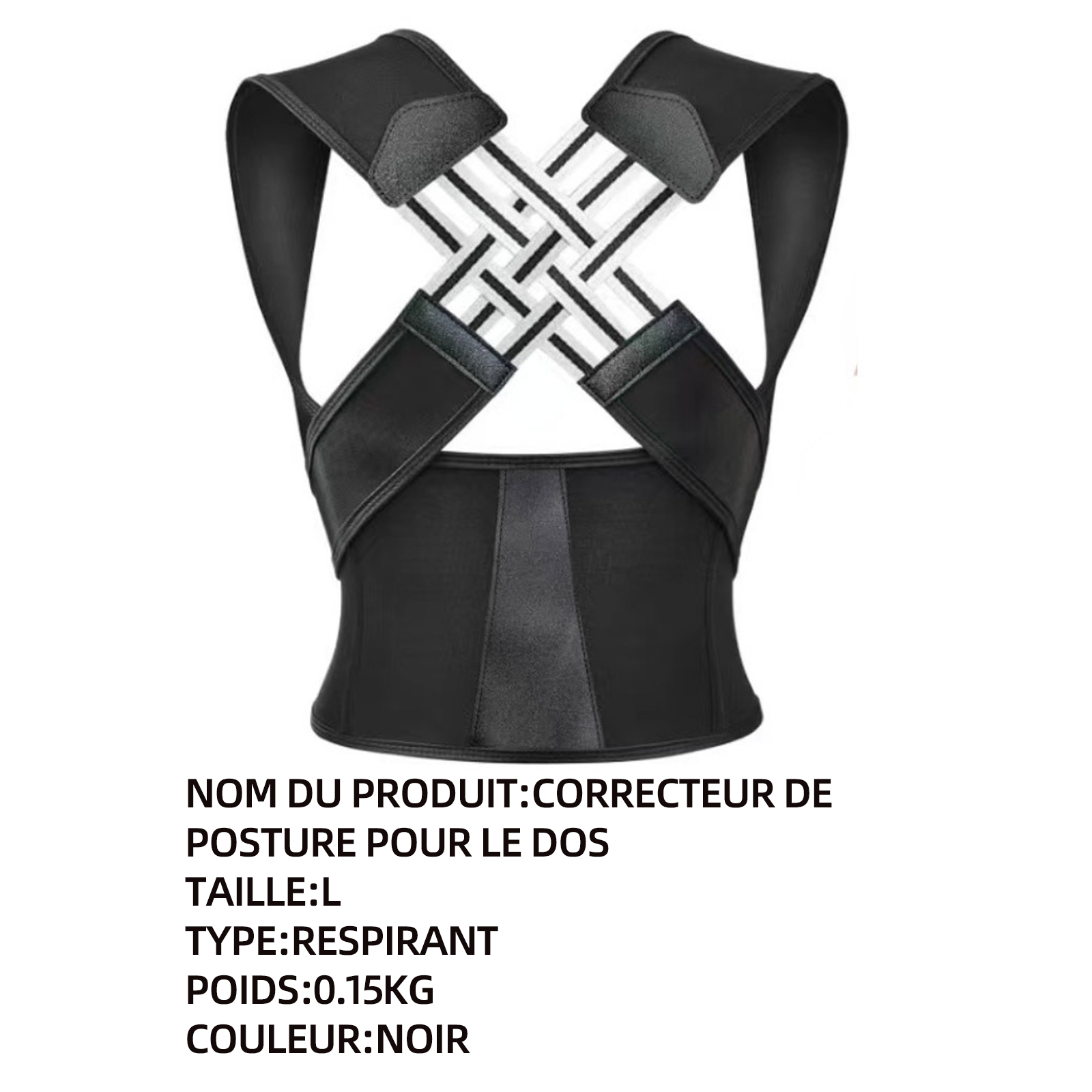 orrecteur de posture L ceinture de correction correcteur de