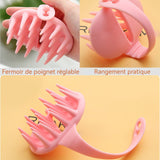 Brosse de massage 80x90mm Silicone Nettoyage en profondeur Facile à transporter Confortable Durable Brosse Massage Cuir Chevelu