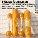 Bouée gonflable 2 ensembles gonflable flottant jouets radeau bouée gonflables flottante jeu de combat bouée de bûche de piscine