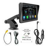Ecran de voiture portable 7pouces noir Ecran de voiture sans fil PND HD Ecran tactile de voiture Lecteur multimédia Interface USB
