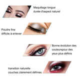 Palette de fard 22x14cm 24 couleurs palette d'ombres à paupières paillettes pour le maquillage des yeux highlighter pearl danse