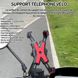 Support telephone velo compatible smartphones de 4.8-6.8 avec Installation rapide pnce de dégagement pour voiture électrique vélo