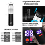 Tondeuse cheveux 5 en 1 3 tête de coupe de limite professionnelle ecran LCD sans fil du corps complet silencieux coiffeur électrique