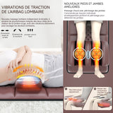 Matelas de massage 9 vitesses 9 modes Masseur cervical multifonctionnel coussin de massage de la taille chaise de massage électrique