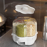 Boîte de stockage de riz compartimentée et pressurisée Boîte de stockage de riz étanche à l'humidité d'une capacité de 10L ou plus