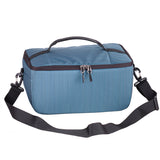 Sac de rangement pour objectif DSLR Sac de rangement pour accessoires DSLR Sac pour appareil photo numérique Sac bleu