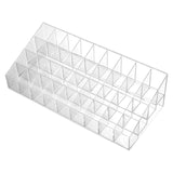Organisateur de Bureau 25 x 11 x 7,5cm 36 compartiments Matériau PS Transparent multifonction Boîte de rangement pour rouge à lèvres