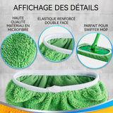 Lingettes reutilisable pour swiffer 3PCS pour 25,5x12cm chiffons réutilisables pour swiffer chiffons de sol humides pour swiffer