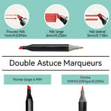 Marqueurs 168 couleurs Double-embout gras Séchage rapide  Crayons de couleur pour dessin animé Pinceaux d'aquarelle pour enfants