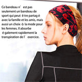 Bandeau de sport camouflage rouge anti-transpiration réglable bandeaux de sport pour hommes et femmes bandeaux de transpiration