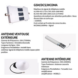 Amplificateur de signal 900/1800/2100 gamme de fréquences 21V amplificateur intelligent de signaux de téléphonie mobile tri-bande