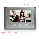 Sonnette d'interphone visuelle 7 pouces villa utilitaire vision nocturne imperméable à la pluie HD digital one-to-one doorphone