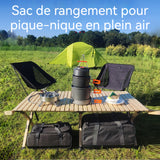 Panier de pique-nique 33L 49x30x22,5cm multifonctionnel panier de pique nique sac de pique-nique sac camping panier pique-nique