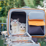 Sac à dos pour chat et chienGrande capacité Double couche imperméable à lalumière Sac à chat en toile Convient aux animaux  15 kg