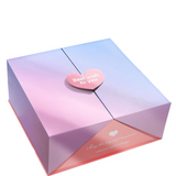 offret cadeau à double porte Love dégradé rose et violet pour la fête des mères un anniversaire un mariage ensemble de sacs