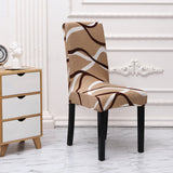4pcs  Housse de chaise de restaurant  Housse de chaise extensible  Housse de chaise en une seule pièce Polyester  Hôtel  Ménage