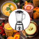 Extracteur de jus 800W 1,5L blender 3 en 1 lames en acier inoxydable facile à nettoyer haute vitesse extraction de jus efficace