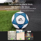 Ballon de football 670mm taille 5 entraînemen match professionnel ésistant l'usure résistant à l'abrasion plus épais concours