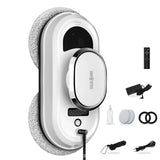 Robot laveur de vitre PASSIONOVA automatique intelligent 5600 pa aspiration puissante télécommande 10 lingettes adhésion puissante