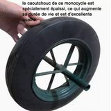 Pneu pneus en caoutchouc 15x3 pouces pneus pour brouettes et roue solide roue à poudre en caoutchouc epaissi et résistant à l'usure