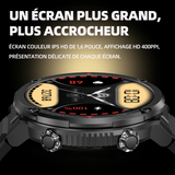 Montre connectée 5.2X1.38cm smartwatch montre bluetooth surveillance santé fréquence d'exercice montre à connectivité bluetooth