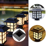 Lumière solaire colonne lampe solaire extérieur lampe 6LED 1.2V 600mah nickel métal hydrure batterie 135x83x190mm lumière blanche