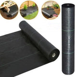 Maille anti-mauvaises herbes 2x25m Noir Maille anti-mauvaises herbes Couvre mauvaises herbes Polythène Maille  mauvaises herbes