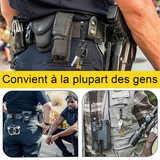 Porte-clés 4,5x7,5cm porte-clés en acier inoxydable de haute qualité porte-clés de travail pour homme amovible pour ceinture noir