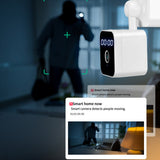 Horloge Caméra wifi Caméra de surveillance HD 1080P Voix double Montre intelligente Caméra de sécurité domestique Smart HD
