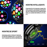 Montre intelligente 230mah 1.28 Pouces montre connectée femme homme montre de sport appels numérotation montre sport connectée