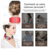 Masseur cervical 4 têtes de massage 9 vitesses masseur d'épaule et de cou à la maison d'instrument vertébral cervical rechargeable
