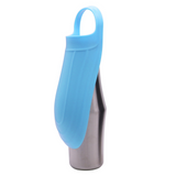 Bouteille d'eau pour chien 750ml isolation en acier inoxydable convient aux chiens chats facile à nettoyer matériau sain bleu