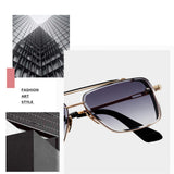 Lunettes de soleil sans monture Lunettes de soleil carrées à bords coupés Lunettes de voyage Lunettes de soleil à protection solaire
