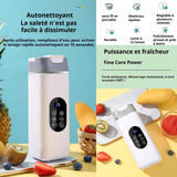 Presse-agrumes 420ml 7.4v 1500mah 12 lames plusieurs modes réglables peut stocker de la glace pendant 5 heures nettoyage automatique