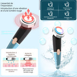 Dispositif de beauté 600mah ems 4 couleur modes lcd écran appareil massage visage appareil de beauté électrique coussin de massage