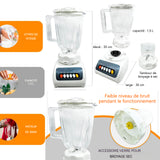 Presse-agrumes 1,5 l tasse de jus broyeur mélangeur 2 en 1 tasse à hacher la viande de 300 ml robot culinaire multifonctionnel